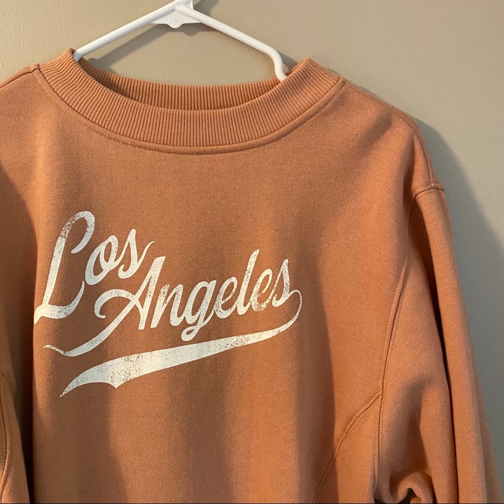Graphic crop sweatshirt